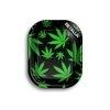 Metal Rolling Tray Leaves Green (18cmx12,5xm) 1 Metal Rolling Tray Leaves Green (18cmx12,5xm) -Vape Verkauf rolling tray green leaves metallic mischschale