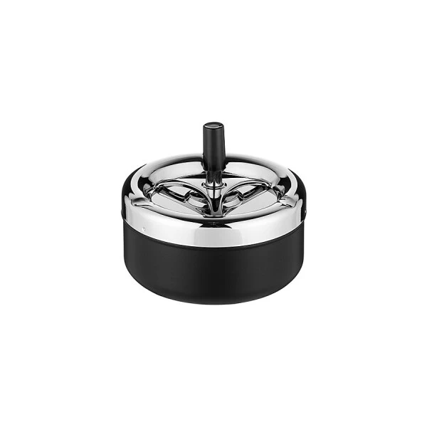 Schleuderaschenbecher Schwarz 13cm Durchmesser 3 Schleuderaschenbecher Schwarz 13cm Durchmesser