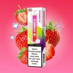 Strawberry Ice - Flerbar Einweg Vape / E Zigarette / E Shisha 20mg/ml