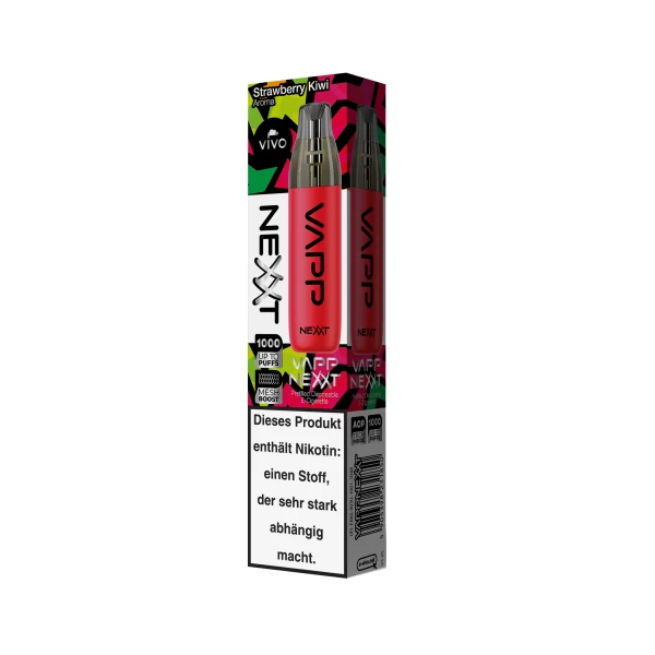 Strawberry Kiwi - VIVO VAPP NEXXT Vape Einweg E Zigarette / E Shisha 20mg/ml 3 Strawberry Kiwi - VIVO VAPP NEXXT Vape Einweg E Zigarette / E Shisha 20mg/ml