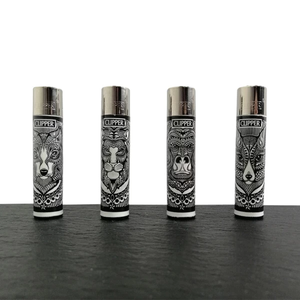 Clipper Feuerzeuge 4er Set: Tattoo Animals - 4er Set 4 Clipper Feuerzeuge 4er Set: Tattoo Animals - 4er Set – Bild 2