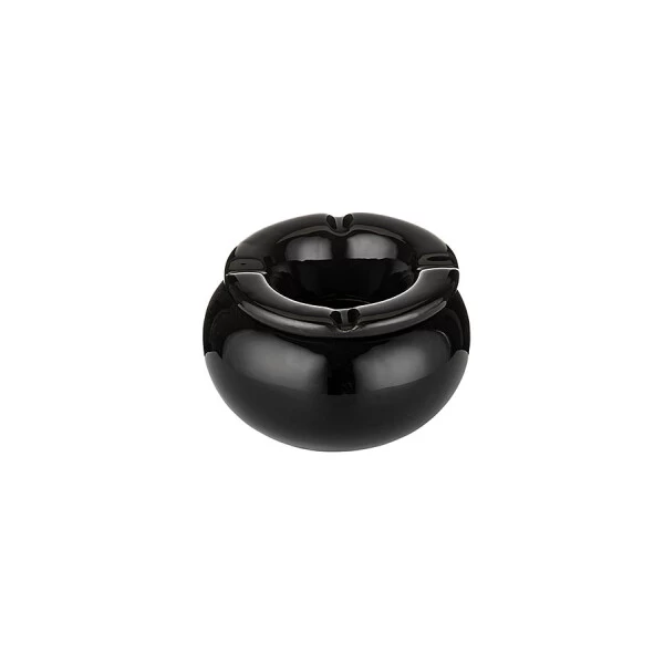 Windaschenbecher Keramik Rund Schwarz 3 Windaschenbecher Keramik Rund Schwarz