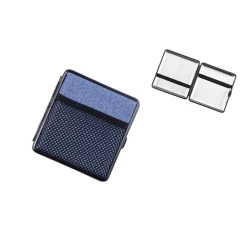 Zigarettenetui Blau Mit Kartenhalter Für 20 Stück