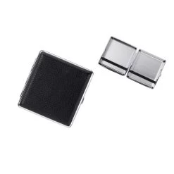 Zigarettenetui Nappaleder Schwarz Für 20 Stück