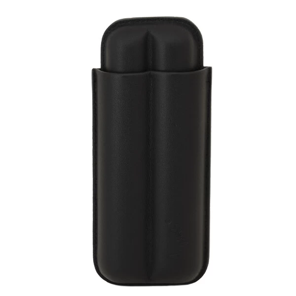 Zigarrenetui Schwarz 2er, Leder, 16cm, Ring 45 3 Zigarrenetui Schwarz 2er, Leder, 16cm, Ring 45