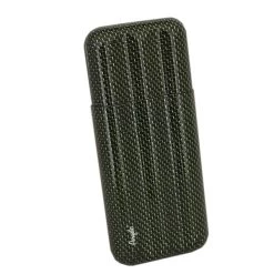 Zigarrenetui 3er Echt Carbon Grün, Ring 60, Mit Geldclip