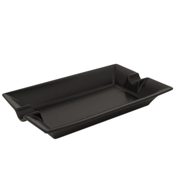 Zigarrenascher Keramik 2 Ablagen, Schwarz Matt 4 Zigarrenascher Keramik 2 Ablagen, Schwarz Matt – Bild 2