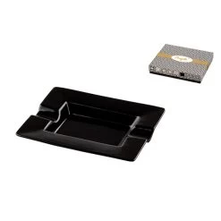 Zigarrenascher 2er Keramik, Schwarz, 18x15x3,5cm