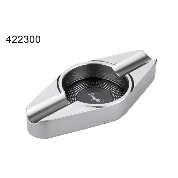 Zigarrenascher 2er Alu, Grau, 19,5x9x2,5cm 4 Zigarrenascher 2er Alu, Grau, 19,5x9x2,5cm – Bild 2