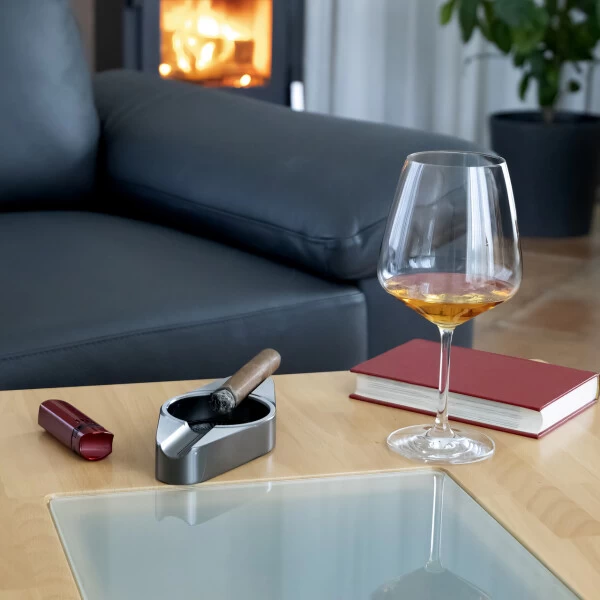 Zigarrenascher 2er Alu, Grau, 19,5x9x2,5cm 6 Zigarrenascher 2er Alu, Grau, 19,5x9x2,5cm – Bild 4