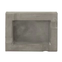 Zigarrenascher 4 Ablagen, Beton, Grau, 15,6x11,7x3,2cm -Vape Verkauf zigarrenaschenbecher 4er eckig beton grau3