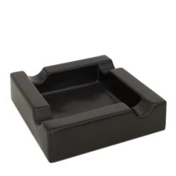 Zigarrenascher Keramik 4 Ablagen, Schwarz Matt 18x18x5cm -Vape Verkauf zigarrenaschenbecher 4er eckig schwarz3