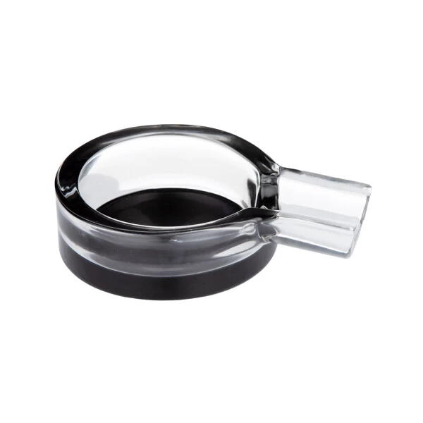 Zigarrenaschenbecher Glas Rund, 1 Ablage, 12x9x3cm 3 Zigarrenaschenbecher Glas Rund, 1 Ablage, 12x9x3cm