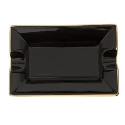 Zigarrenascher 2er Keramik, Schwarz/gold, 18x12x3cm 8 Zigarrenascher 2er Keramik, Schwarz/gold, 18x12x3cm -Vape Verkauf zigarrenaschenbecher keramik 2 ablagen3