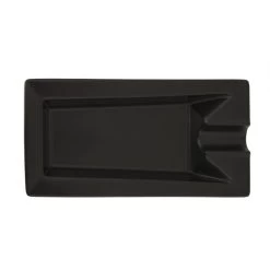 Zigarrenascher Keramik 1 Ablagen, Schwarz Matt 22,5x10,5x2,5cm -Vape Verkauf zigarrenascher keramik schwarz 1 ablage matt3