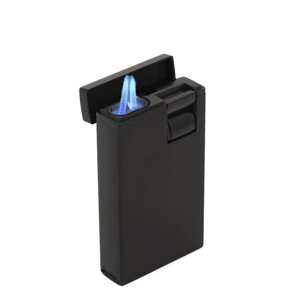 Zigarren Feuerzeug Eckig 2 Jet Schwarz Matt Mit Bohrer 4 Zigarren Feuerzeug Eckig 2 Jet Schwarz Matt Mit Bohrer – Bild 2