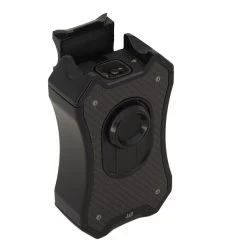 Premium Feuerzeug 4xJet Schwarz/Carbon -Vape Verkauf zigarrenfeuerzeug 4flammig schwarz carbon3