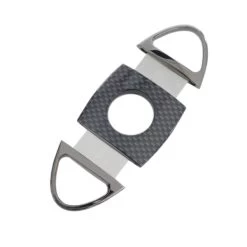 Zigarrenschneider Abschneider Metall Carbon-Optik Anthrazit, Ring 60