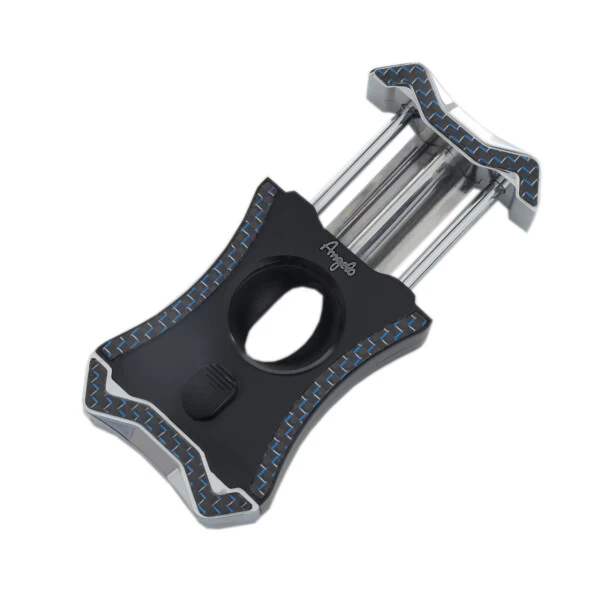 Zigarrenschneider Abschneider V-Cut Schwarz/Carbon Blau, Ring 54 3 Zigarrenschneider Abschneider V-Cut Schwarz/Carbon Blau, Ring 54