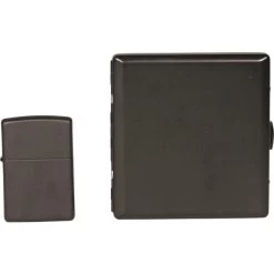 ZIPPO Geschenkset Mit Zigarettenetui Schwarz Matt -Vape Verkauf zippo geschenkset mit zigarettenetui schwarz matt6