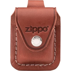 Zippo Zipppo Tasche Aus Leder Braun Mit Clip