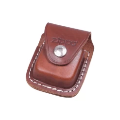 Zippo Zipppo Tasche Aus Leder Braun Mit Schlaufe